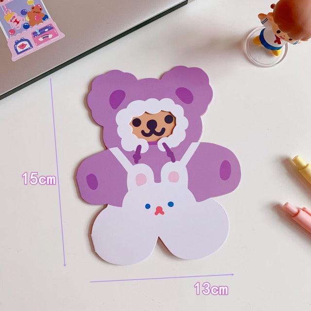 Bear Candle Birthday Cake Props Topper Card Cute Fantasy Cup Dessert Smiley  Love Bear  Table Dress Up Cake Props Party Cake Decor Supplies Toppers Birthday Cupcake Topper Various Cake Decorations for Birthday Party Photo Prop