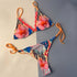 Fashion Women Swimsuit Swimwear Women Two Piece Swimsuit Swimwear Halter String Triangle Bikini Sets Women Two Piece Bathing Suit Bikinis Beachwear Beach Swimwear