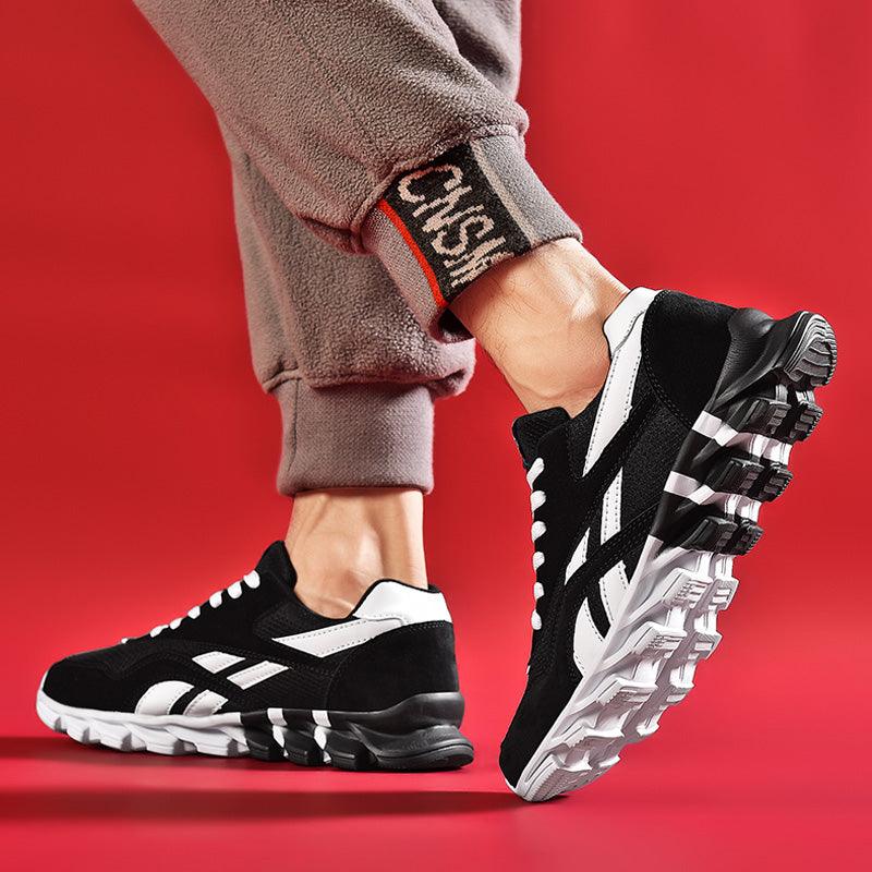 Fashion Mens Running Light Breathable Shoes New Style Mens Sneakers Light Weight Running Elegant Soft Sneakers Comfortable Athletic Running Sneakers