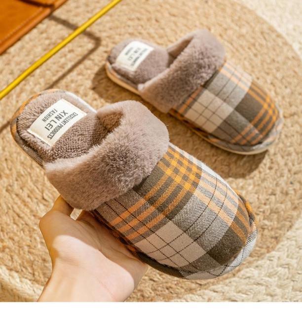 Women Fur Slippers Winter Warm Shoes Suede Plush House Indoor Outdoor Men Couples Cotton Cozy Comfy Faux Fur Slip-On Women House Shoes Memory Foam Suede Fluffy Comfort Plush Anti-Slip Slippers