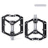 Pedals Bicycle Aluminum Pedal Mountain Urban Road Parts Sealed Bearing Flat Platform All-Round Pedals Bike Accessories Advanced 4 Bearings Mountain Bike Pedals Platform Bicycle Flat Alloy Pedals