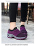 Women's Casual Chunky Sneakers Platform Walking Shoes Fashion Knited Casual Walking Shoes Sock Sneakers Slip On Mesh Air Cushion Comfortable Easy Shoes