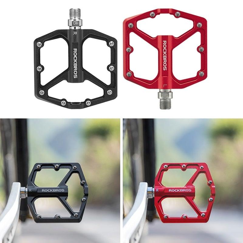 Aluminum Alloy Bicycle Pedals Road Anti-Slip Ultralight Sealed Bearing One-Piece Molding Anti-Oxidation Bike Pedals Mountain Bike Pedals Flat Pedals Nylon Fiber Bicycle Platform Pedals For Road Mountain