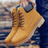 Winter Luxury Shoes Mens Flat Heel Boots Fashion Warm Ankle Boots Outdoor Warm Non Slip Fur Lined Ankle Boots Leather Winter Walking Shoes For Mens