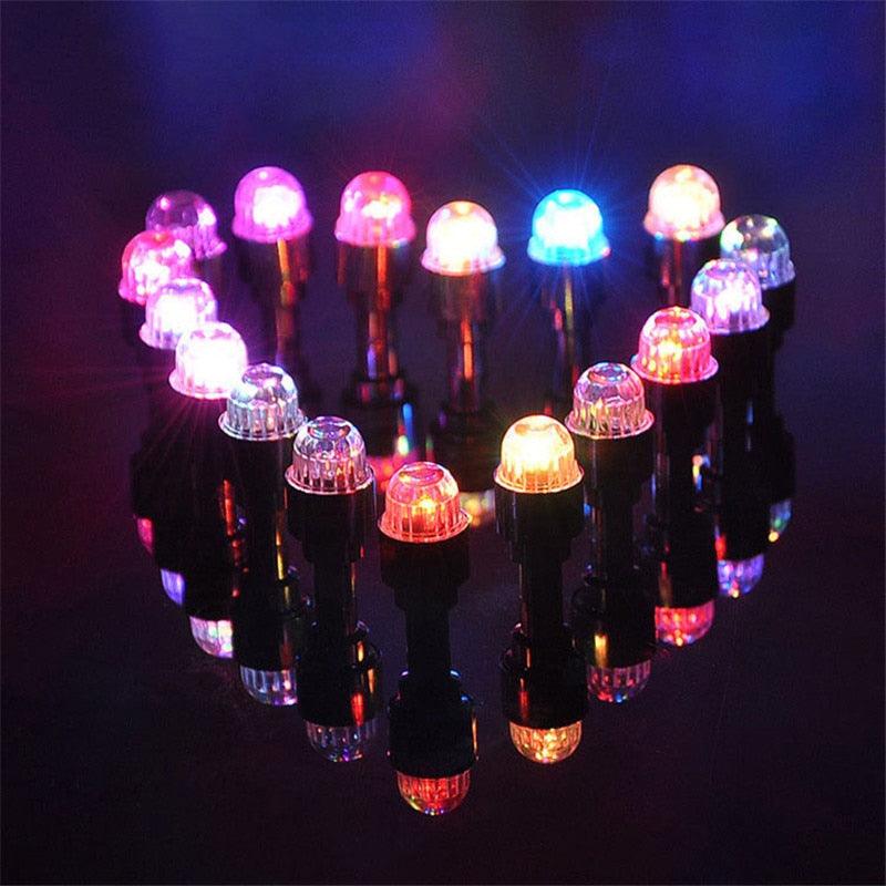 1PCS Bicycle Light Wheel Spoke Light LED Tire Valve Stem Caps Lights Waterproof Neon Light Car Cycling Bike Tyre Spoke Flash Lights Waterproof Valve Stems Caps Accessories For Men Women