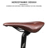 Bike Saddle Hollow Bicycle Cushion One-Piece PU Leather Soft Comfortable Seat For Men Women Road Mountain Cycling Saddles Bicycle Seat Waterproof Comfortable Road Bike Saddle Memory Foam Padded Replacement For Road Bikes