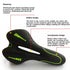 New Bicycle Saddle Seat Saddle Gel Pad Cushion Bicycle Hollow Saddle Road Mountain Bike Seat Comfort Exercise Bicycle Saddle Replacement For Women Men Wide Bike Seat With Dual Shock Absorbing Ball Compatible With Mountain Bike Road Bicycle