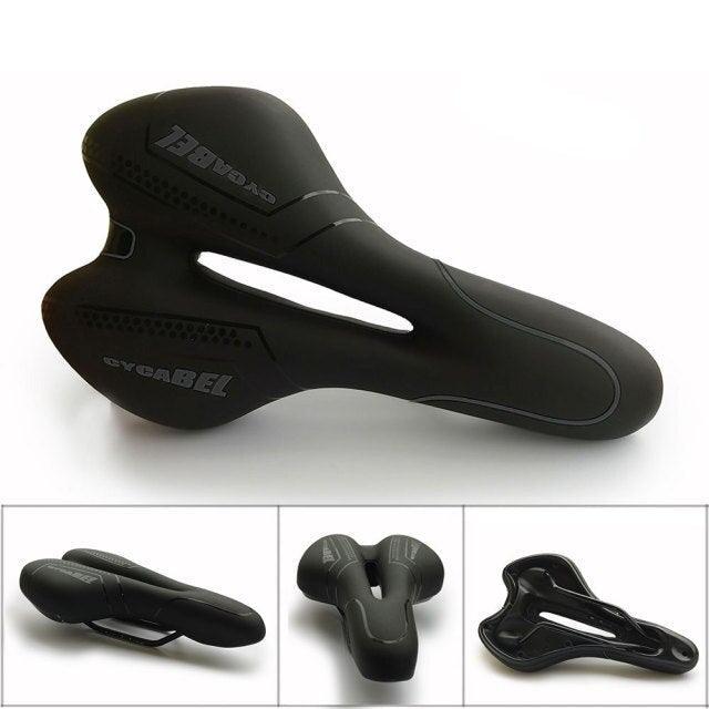 New Bicycle Saddle Seat Saddle Gel Pad Cushion Bicycle Hollow Saddle Road Mountain Bike Seat Comfort Exercise Bicycle Saddle Replacement For Women Men Wide Bike Seat With Dual Shock Absorbing Ball Compatible With Mountain Bike Road Bicycle