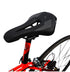 Leather Bike Saddle Mountain Road Bike Seat Leather Saddle Comfort Cushion Breathable Replacement Soft Padded Bicycle Seat With Shock Absorbing Waterproof Universal Leather Saddle