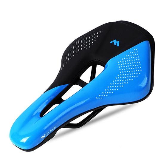 Leather Bike Saddle Mountain Road Bike Seat Leather Saddle Comfort Cushion Breathable Replacement Soft Padded Bicycle Seat With Shock Absorbing Waterproof Universal Leather Saddle