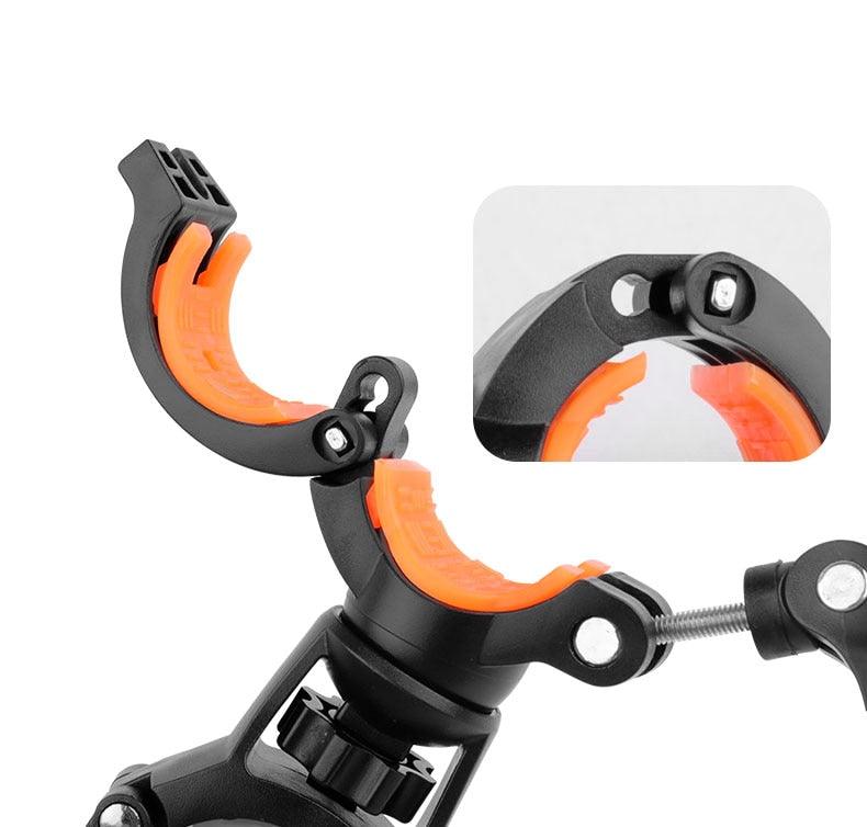 Bicycle Light Bracket Bike Lamp Holder LED Headlight Pump Stand Quick Release Mount 360 Degree Rotatable Universal Flashlight Mount Holder Mount Bicycle Mounting Bracket Flashlight Holder - STEVVEX Sport - 224, Bicycle Flashlight, Bicycle Headlight Holder, Bicycle Light, bike, bike accessories, Bike Headlight, Flashlight Mount Holder, Front Bike Headlight, Headlight Holder, Safety Taillight Flashlight, Safety Warning Bike Light, Warning Bike Rear Light, Warning Headlight - Stevvex.com