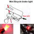 Bicycle Brake Light Outdoor Biking Hiking Travel Signal Led Bicycle Lights Waterproof Bike Brake Safe Indicator Light Led V Shaped Durable Bicycle Brake Light Accessories Suitable For Cycling Lighting