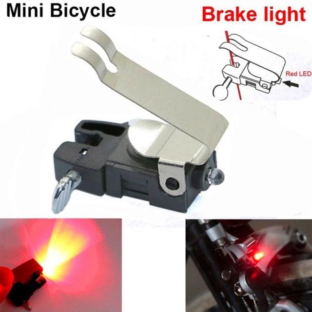 Bicycle Brake Light Outdoor Biking Hiking Travel Signal Led Bicycle Lights Waterproof Bike Brake Safe Indicator Light Led V Shaped Durable Bicycle Brake Light Accessories Suitable For Cycling Lighting