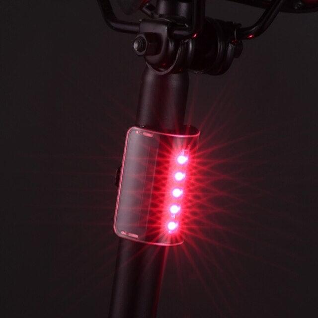 Rear Lamp Smart Bike Wireless Remote Turn Signal Lights Bicycle LED Taillight Personal Bicycle LED Rechargeable USB Bicycle Tail Light Wireless Remote Control Back Bike Light For Night Riding Safety Warning Cycling Lights