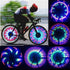 Multicolored Bicycle Wheel Light Double Sided LED Colorful Mountain Bike Spoke Warning Lights Tire Signal Reflective Wheel Lights Mountain Bike Wheel Light Outdoor Bicycle Riding Equipment Lamp