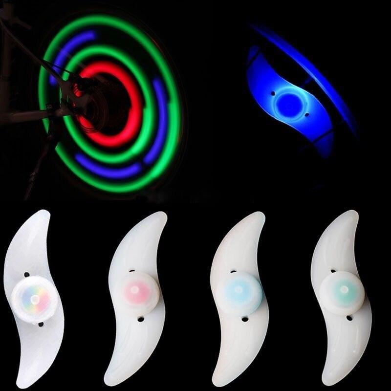 1PCS New Bike Spoke Light Mini Plastic LED Bicycle Wheel Spoke Light Flash Modes Waterproof LED Bicycle Spoke Light Changes Patterns Fashion Bicycle Rim Lights For Bike