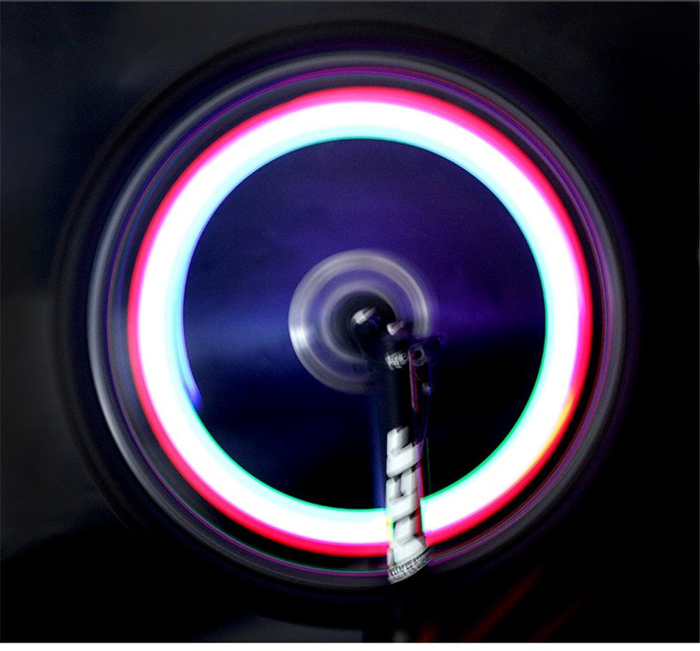 Waterproof Bicycle Spoke Light Willow Shape LED Bike Wheel Light Outdoor Cycling Lights LED Bicycle Spoke Light Visibility Safety Bike Light Outdoor Bicycle Tire Safety Light Bike Spoke Decorations