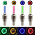 2PCS Ultralight Bike Valve Cap Light Road Bike LED Light Tire Valve Caps Wheel Spokes Light Bike Flash Tyre Wheel Cap Lights Bike Valve Neon Lights Colorful Night LED Tire Lights