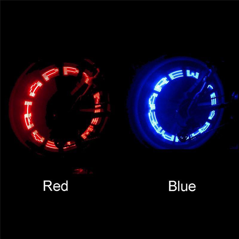 Bike Light Led Tire Valve Core Glow Stick Lamp Caps Wheel Spokes Flash Light Bicycle Accessories Wheel Valve Lamp Flashing Bicycle Wheel Light Bike Wheel Cap Lights Bike Spokes Safety Night Lights