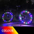 Fashion Durable Bicycle Spoke Light Bike Tire Wind Wheel Lights Flash Spoke Ribbon Light Lamp Outdoor Night Cycling Lights Bike Wheel Spoke Light Waterproof Bright Bicycle Light Strip