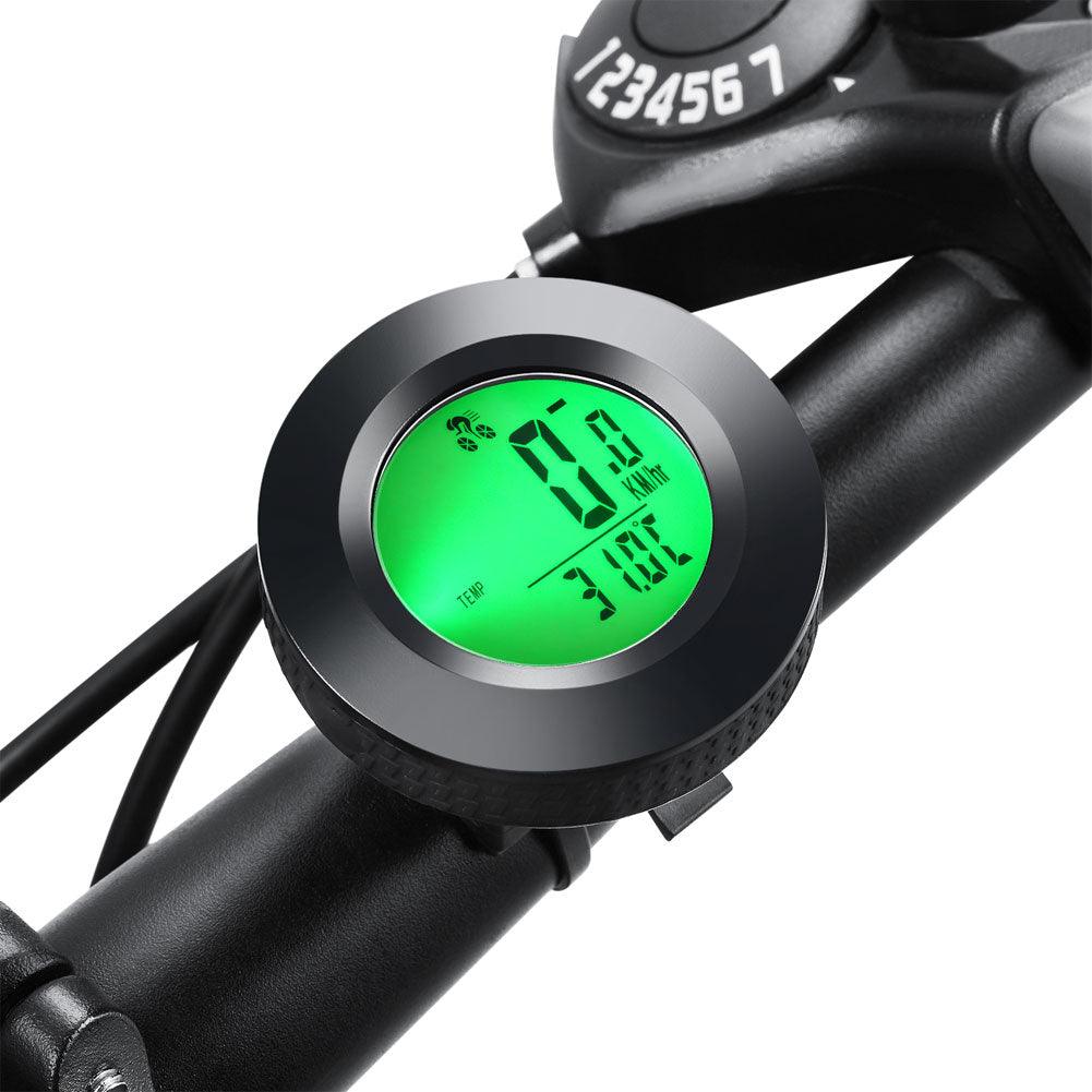 Modern Bike Wireless Bicycle Computer Speedometer Waterproof Cycling Luminous Sport Computer Odometer Auto Sleep Multi-Functions With Round LCD Backlight Display Calories And Fat Burn Counter For Outdoor Fitness