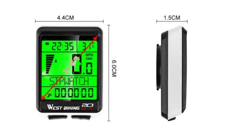 New Wireless Bicycle Computer Heart Rate Monitor Automatically Wake Up Backlit Speedometer Code Table Odometer Wireless Waterproof Cycle Bike Computer With LCD Display And Multi-Functions