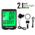 Bicycle Computer Road Bike Table Light Wired Wireless Waterproof Luminous Speedometer Waterproof Cycling Odometer Smart Sensor Auto Wake-Up Multi-Function Bicycle Speed Tracker With LCD Backlight Display