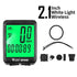 Bicycle Computer Road Bike Table Light Wired Wireless Waterproof Luminous Speedometer Waterproof Cycling Odometer Smart Sensor Auto Wake-Up Multi-Function Bicycle Speed Tracker With LCD Backlight Display