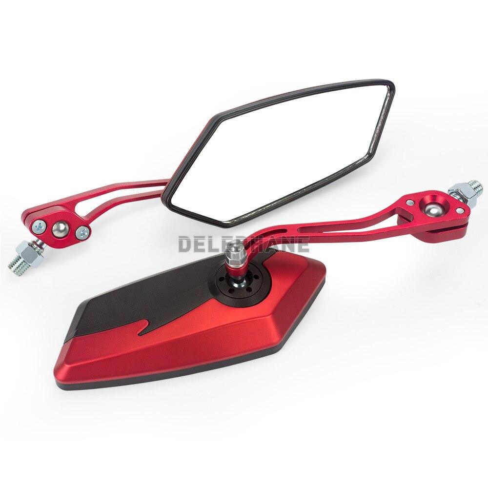 Bike Mirrors HD Blast Resistant Glass Lens Handlebar Mountain Bike Mirrors Adjustable Rotatable Bicycle Rearview Mirrors New Scratch Resistant Convex Lens Universal Adjustable Rotatable Handlebar Glass Lens For Road Mountain