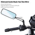 Universal Handlebar Mirrors Aluminum Bicycle Rearview Mirrors Anti-Glare Reflector Mountain Bike Bicycle Motorcycle Mirror Glass Lens Bar End Mountain Bicycle Mirror Adjustable Bike Glass Mirror Rotatable Safe Rearview