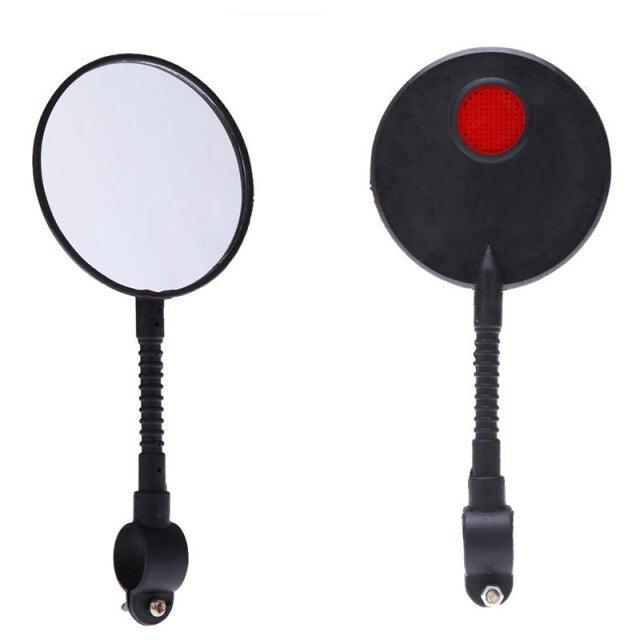 Mini Bike Mirrors Adjustable Rotate Flexible Cycling Rearview Handlebar Mini Safety Bicycle Rear View Mirror Bicycle Handlebar End Rear View Mirror Safe Rearview Mirrors For Mountain Road Bikes With Rotatable Head Colorful Design Mirrors