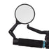 New Universal Rotate Bike Rearview Mirror Unique Bicycle Handlebar Mounted Convex Rear View Mirror Adjustable Full Rotatable Rearview Bicycle Mirrors Wide Angle Acrylic Convex Cycling Safety Mirror For Road Bike