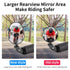 Bicycle Rearview Mirror Rotation Adjustable Rear View Road Wide Range Back Bicycle Handlebar Mirror HD Wide Angle Bicycle Rear View Mirrors Adjustable Rotation Handlebar Convex Mirror For Bike Cycling