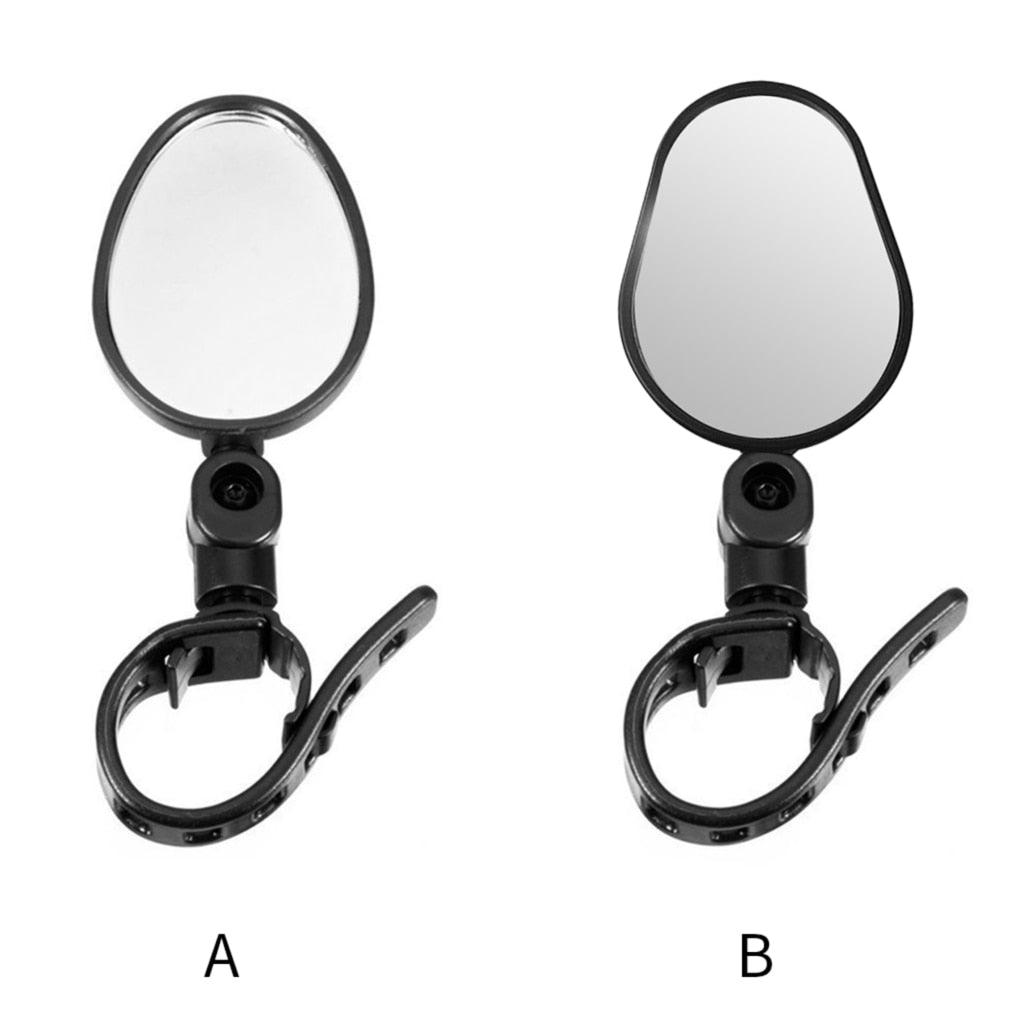 Handlebar Bike Mirror Bicycle Rear view Lens Wide-Angle Safety Mirror Mountain Road Bicycle Wide-Angle Reflector  Rotatable Handlebar Mirror Wide Angle Bicycle Mirror Cycling Rear View Mirror Shockproof Acrylic Convex Mirror Safe Rearview Mirror