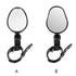 Handlebar Bike Mirror Bicycle Rear view Lens Wide-Angle Safety Mirror Mountain Road Bicycle Wide-Angle Reflector  Rotatable Handlebar Mirror Wide Angle Bicycle Mirror Cycling Rear View Mirror Shockproof Acrylic Convex Mirror Safe Rearview Mirror