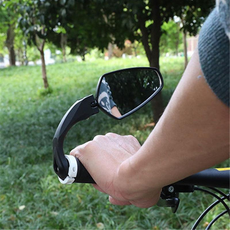 Bicycle Rear View Mirror Bike Cycling Clear Wide Range Back Sight Reflector Adjustable Left Right Mirror Accessories New Bike Mirror Blast resistant Adjustable Bike Rearview Mirror With Large Lens Bicycle Mirrors For Handlebars