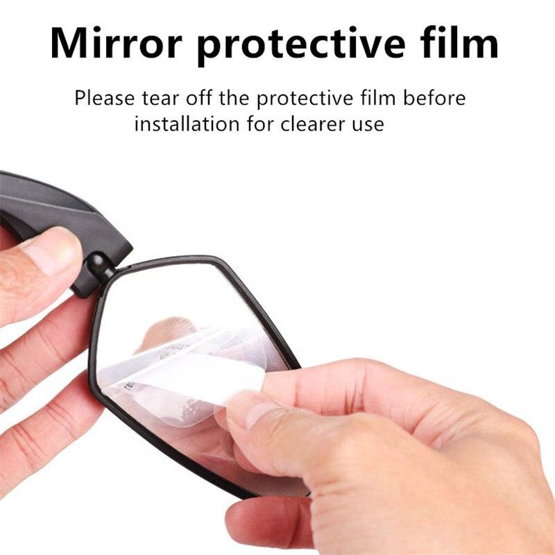 Bicycle Rear View Mirror Bike Cycling Clear Wide Range Back Sight Reflector Adjustable Left Right Mirror Accessories New Bike Mirror Blast resistant Adjustable Bike Rearview Mirror With Large Lens Bicycle Mirrors For Handlebars