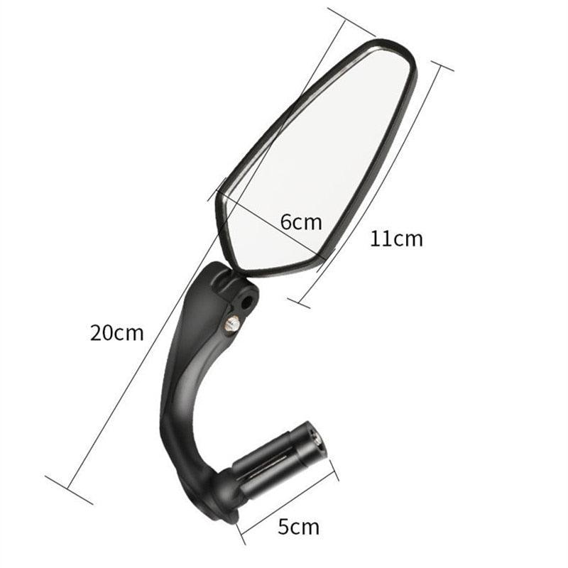 Bicycle Rear View Mirror Bike Cycling Clear Wide Range Back Sight Reflector Adjustable Left Right Mirror Accessories New Bike Mirror Blast resistant Adjustable Bike Rearview Mirror With Large Lens Bicycle Mirrors For Handlebars