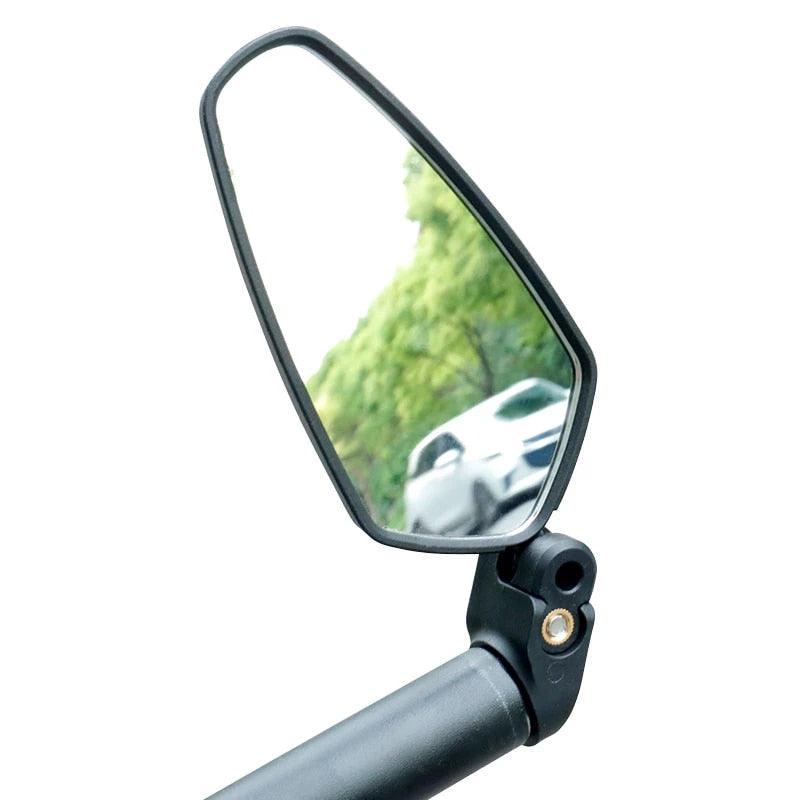 Universal Bicycle Mirror Bar End Mount Acrylic Road Bike Rear View Mirror Back Sight Reflector Angle Adjustable Bicycle Cycling Rearview Mirror Universal Adjustable Rotatable Safe Handlebar Bike Rear View Mirror