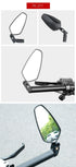 Universal Bicycle Mirror Bar End Mount Acrylic Road Bike Rear View Mirror Back Sight Reflector Angle Adjustable Bicycle Cycling Rearview Mirror Universal Adjustable Rotatable Safe Handlebar Bike Rear View Mirror