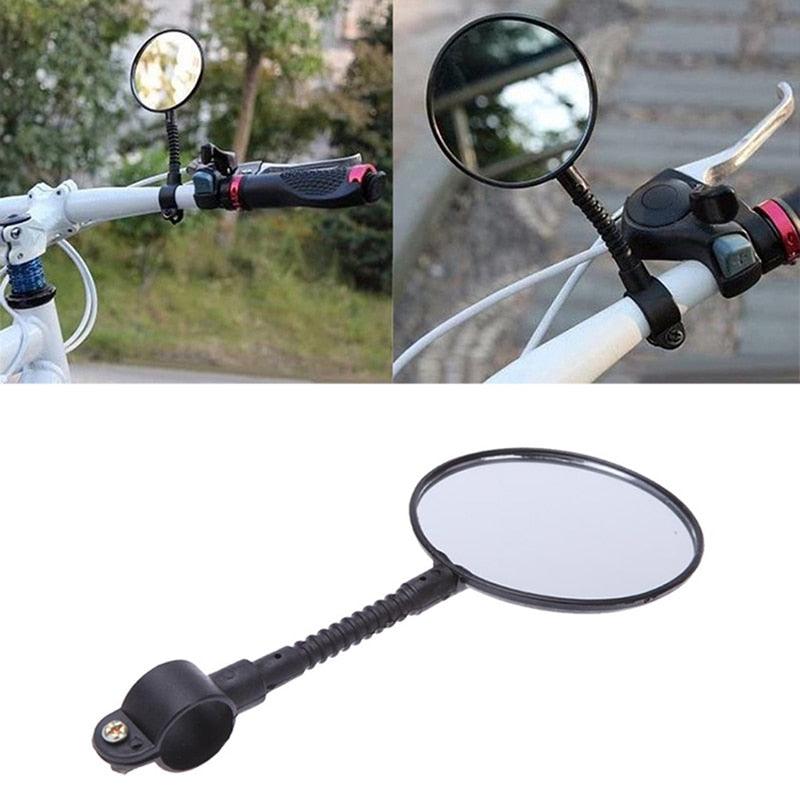 Mini 360 Degrees Adjustable Bike Rearview Mirror Bike Bicycle Handlebar Flexible Safe Rearview Rear View Mirror Rotate Cycling Bike Mirror 360° Adjustable Rotatable Bicycle Mirror Bicycle Mirrors For Handlebars Bike Mirror Handlebar Mount