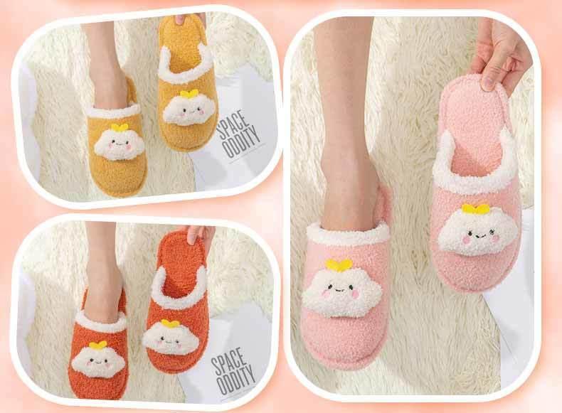 Children's Cotton Slippers Boys And Girls Home Furry Shoes Indoor Warm Shoes Winter Non-slip Cotton Shoes Furry Slippers Memory Foam Anti-Slip House Shoes Comfortable Cotton Slippers Home Bedroom Shoes