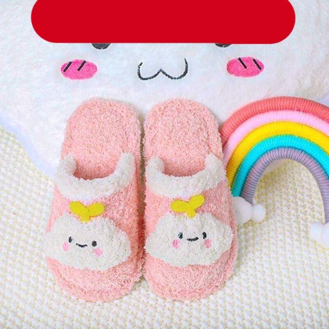 Children's Cotton Slippers Boys And Girls Home Furry Shoes Indoor Warm Shoes Winter Non-slip Cotton Shoes Furry Slippers Memory Foam Anti-Slip House Shoes Comfortable Cotton Slippers Home Bedroom Shoes