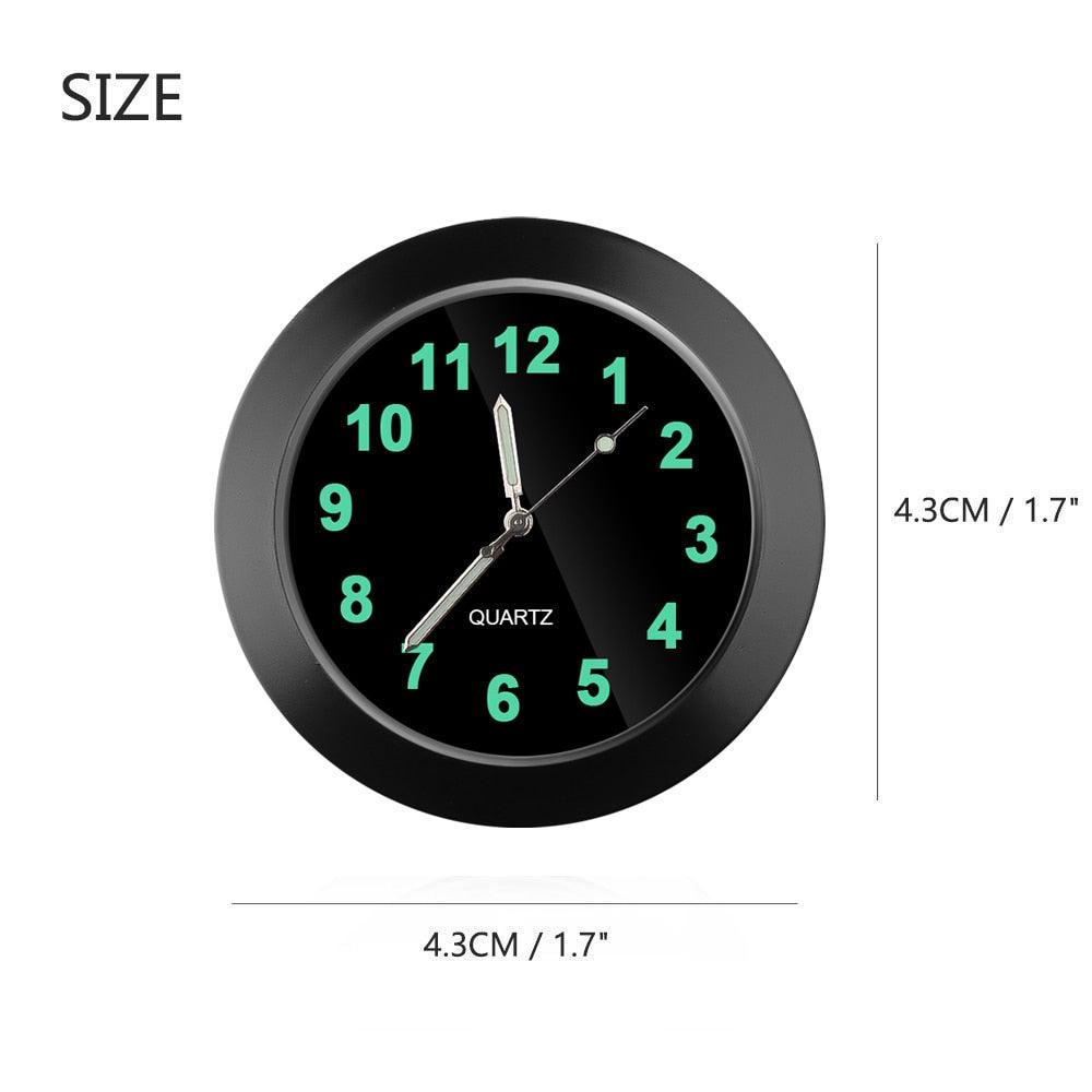 Car Clock Ornament Auto Watch Decoration Automobiles  Car Dashboard Clock Cars Air Vent Clip Quartz Clocks Mini Luminous Quartz Analog Watch Universal Pocket Stick-On Clock Perfect Interior Dashboard Time Display Digital Pointer Clock In Car Accessories