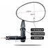 Smart Bicycle Stylish Handlebar Design Reflector Rear View Mirror Mountain Bike Electrical Bike Scooter HD Wide-Range Adjustable Angles Mirror Wide Range Back Reflector Vision Adjustable Left Right Mirrors For Road Electric Bike