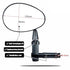 Smart Bicycle Stylish Handlebar Design Reflector Rear View Mirror Mountain Bike Electrical Bike Scooter HD Wide-Range Adjustable Angles Mirror Wide Range Back Reflector Vision Adjustable Left Right Mirrors For Road Electric Bike