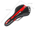 New Bicycle Saddle Ergonomic Road Bike Perforated Seat Foam Cushioned PU Leather Texture Steel Rail Cycle Accessories Mountain Bike Seat Comfortable Memory Foam Bicycle Seats For Mens