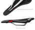 New Bicycle Saddle Ergonomic Road Bike Perforated Seat Foam Cushioned PU Leather Texture Steel Rail Cycle Accessories Mountain Bike Seat Comfortable Memory Foam Bicycle Seats For Mens