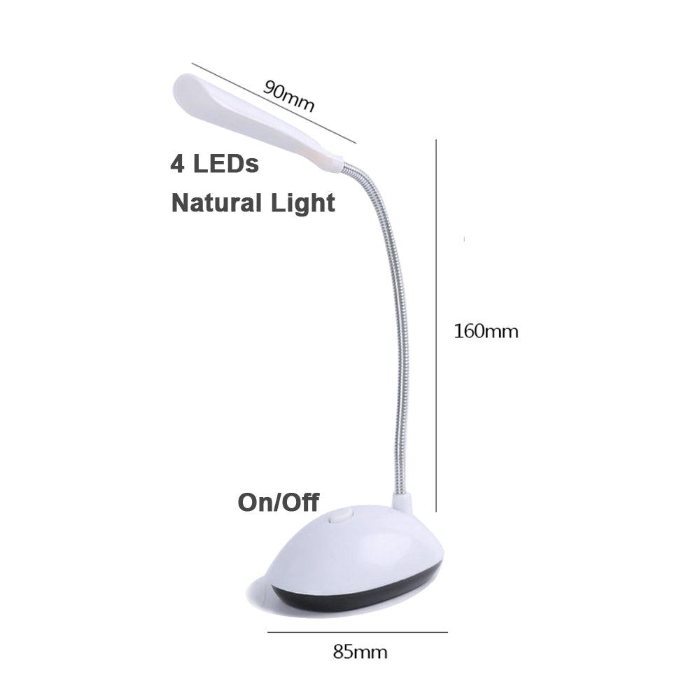 Mini Portable LED Table Light Foldable Student Book Reading Study Desk Lamp Eye Protection Battery Bedroom Office Bright Light Decorative Table Lamp Cute Study Lamps for Bedroom Décor