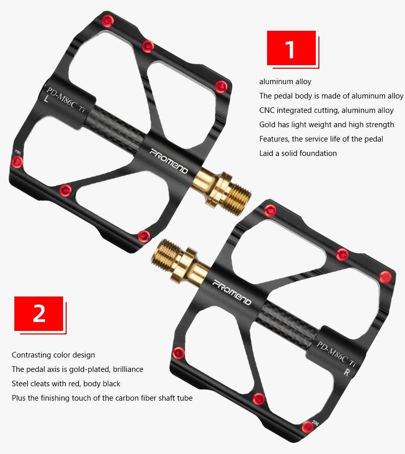 Titanium Bicycle Pedal Titanium Shaft Carbon Tube Bicycle Pedal Mountain Bike 3 Palin Pedal Road Bike Riding Pedal Bicycle Platform Pedals Bicycle Pedal Titanium Shaft Carbon Tube Bicycle Pedal Mountain Bike Pedal Road Bike Riding Pedal